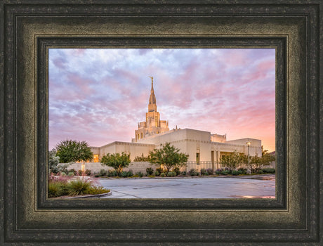 Phoenix Arizona Temple - Sunset Burst by Lance Bertola