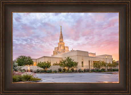 Phoenix Arizona Temple - Sunset Burst by Lance Bertola