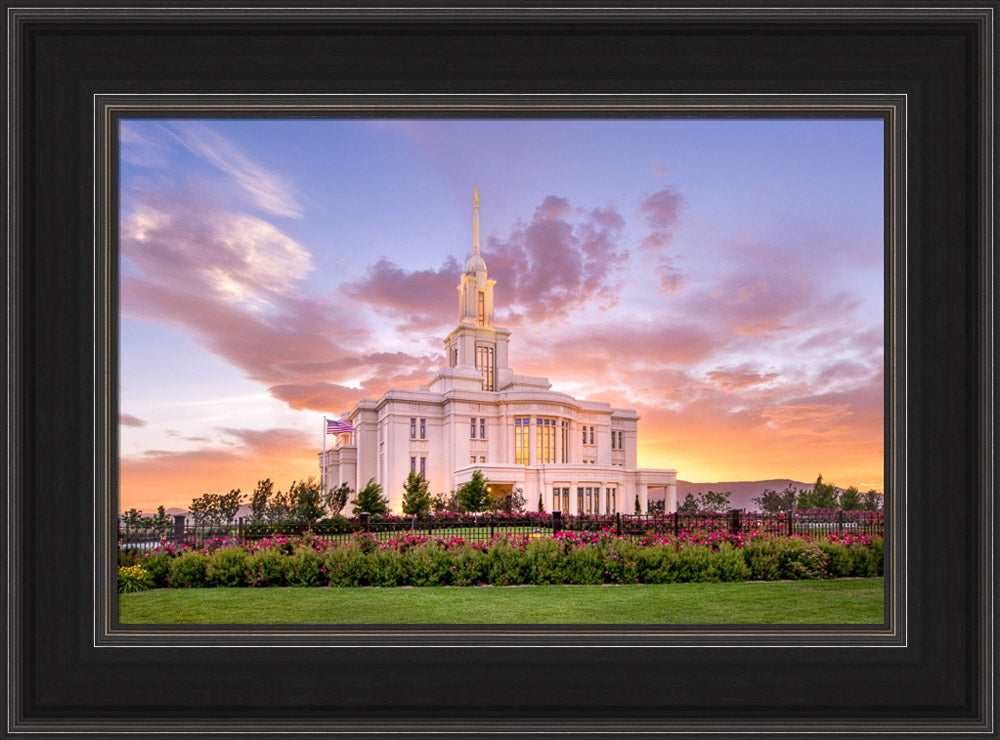 Payson Utah Temple - Lasting Luster by Lance Bertola