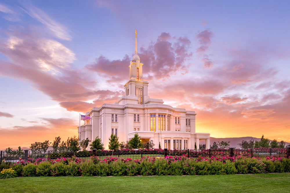 Payson Utah Temple - Lasting Luster by Lance Bertola