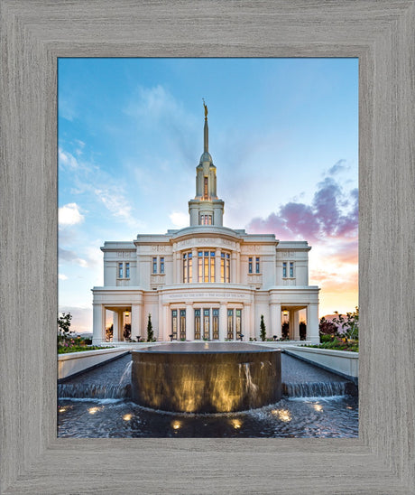 Payson Temple - Fountain by Lance Bertola