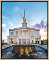 Payson Temple - Fountain by Lance Bertola