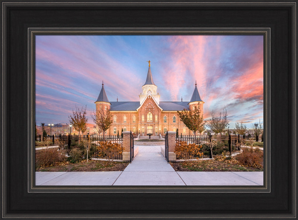 Provo City Center Temple - Sunset Gates by Lance Bertola