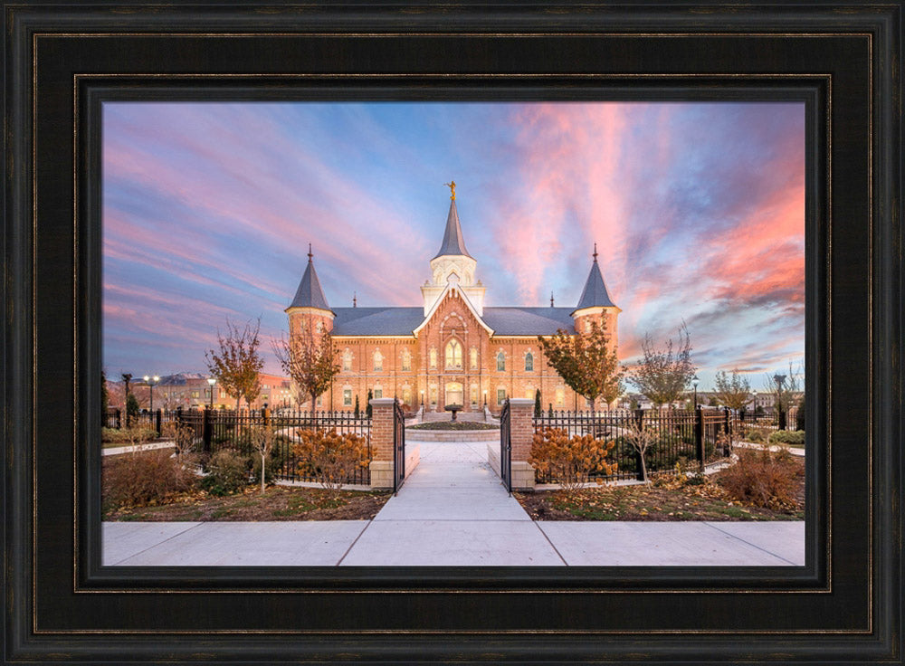 Provo City Center Temple - Sunset Gates by Lance Bertola