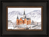 Provo City Center Temple - Winter Snowfall Canyon View by Lance Bertola