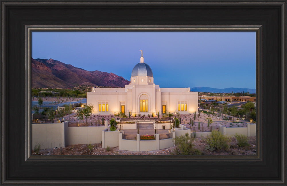 Tucson Arizona Temple - Blue Hour by Lance Bertola