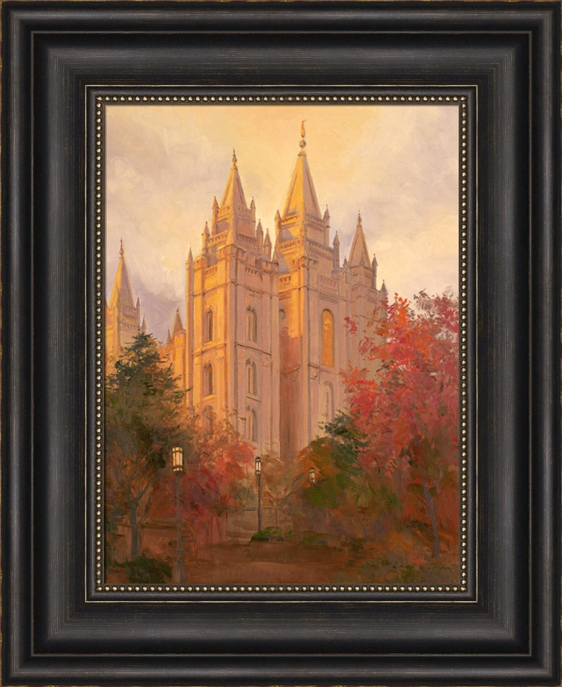 Salt Lake Temple - Golden Day by Linda Curley Christensen