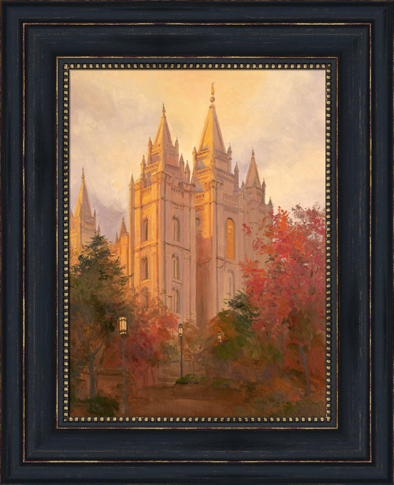 Salt Lake Temple - Golden Day by Linda Curley Christensen