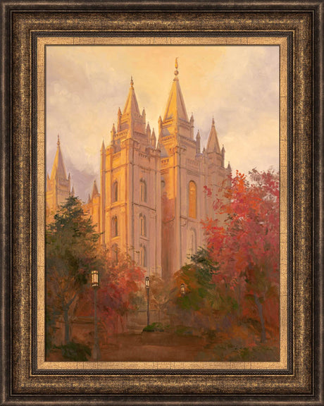 Salt Lake Temple - Golden Day by Linda Curley Christensen