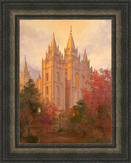 Salt Lake Temple - Golden Day by Linda Curley Christensen