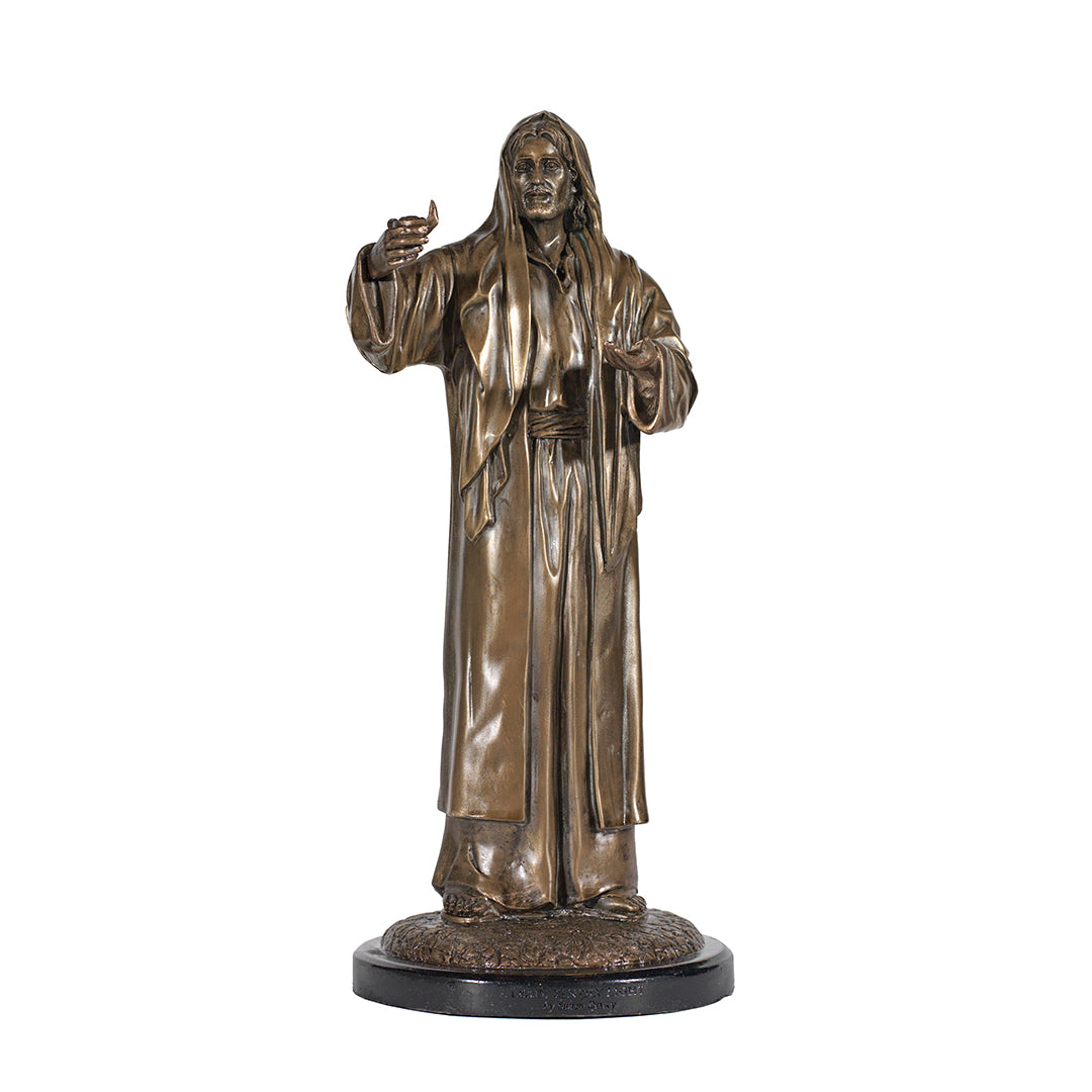 Lead, Kindly Light 12" Cold Cast Bronze Resin Statue