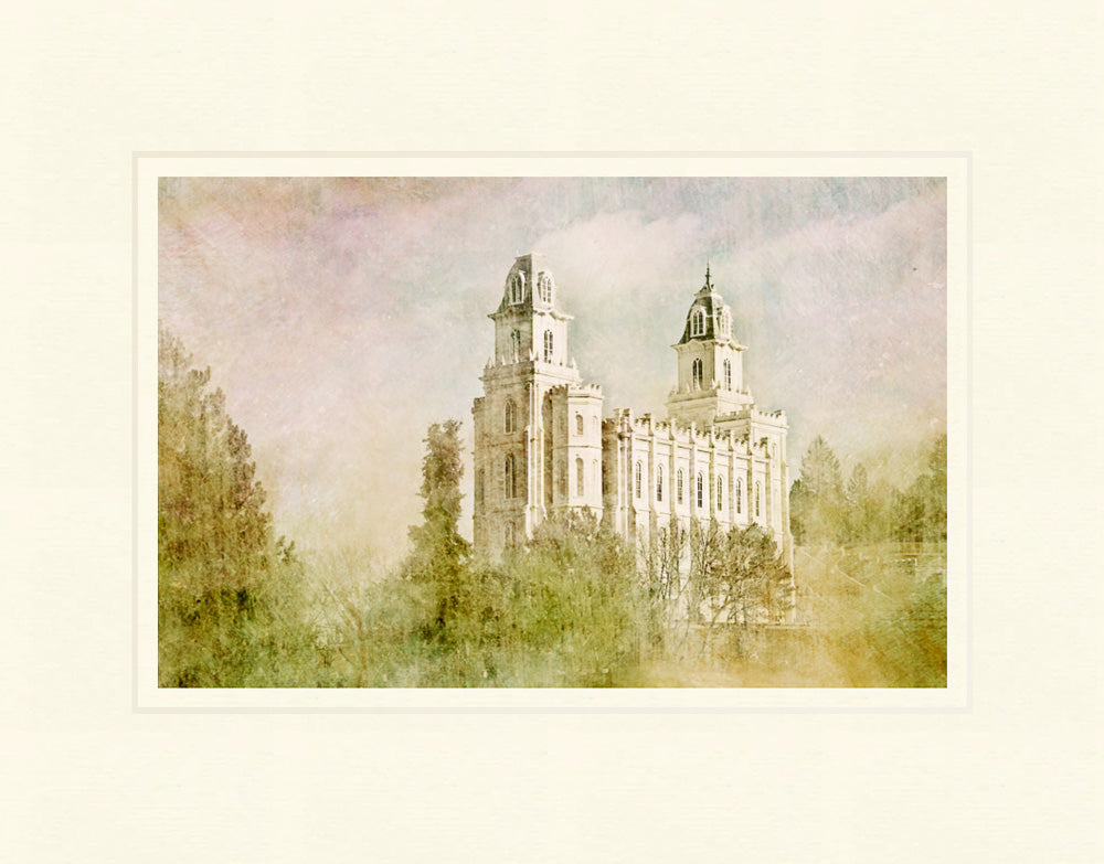 Manti Utah Temple - Serenity by Mandy Jane Williams