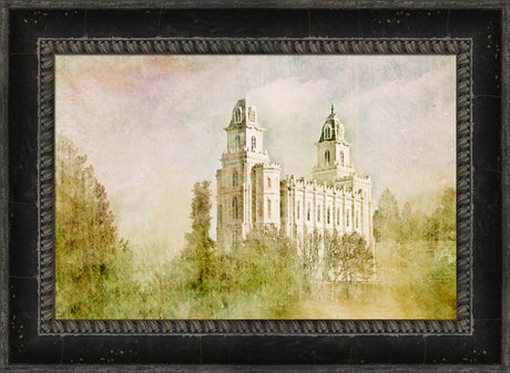 Manti Utah Temple - Serenity by Mandy Jane Williams