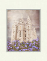 Salt Lake Temple - Forget Me Not by Mandy Jane Williams