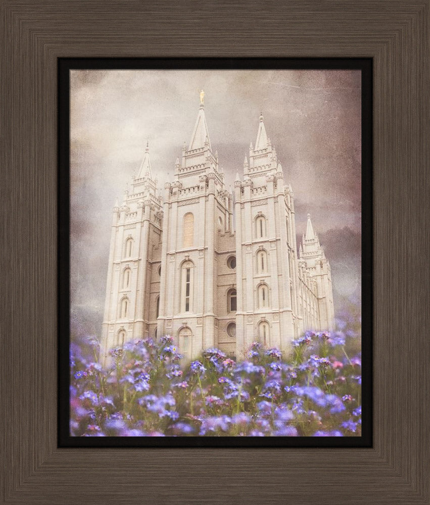 Salt Lake Temple - Forget Me Not by Mandy Jane Williams