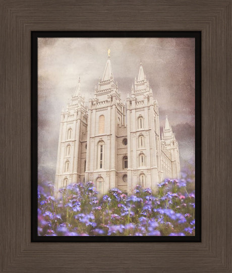 Salt Lake Temple - Forget Me Not by Mandy Jane Williams