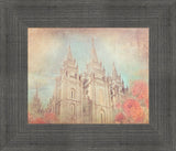 Salt Lake Temple - Coral by Mandy Jane Williams