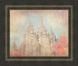 Salt Lake Temple - Coral by Mandy Jane Williams