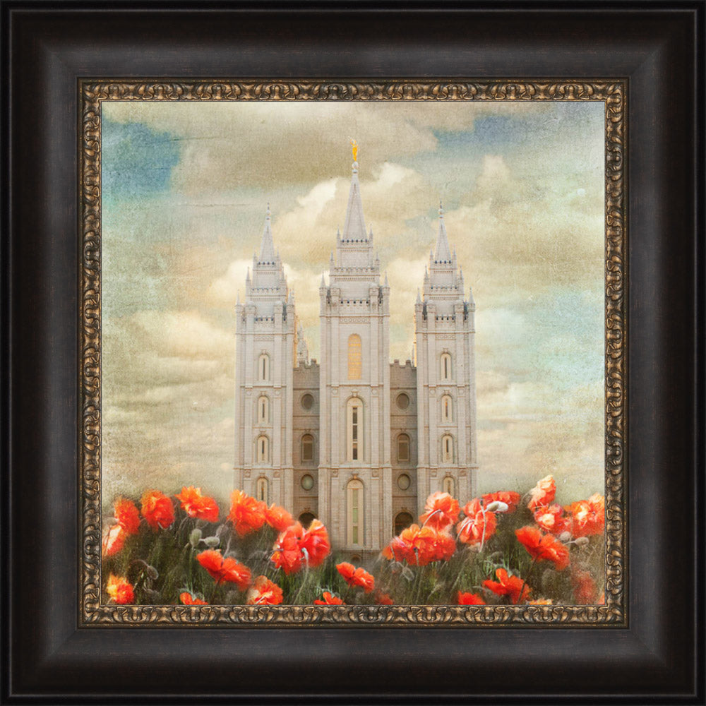 Salt Lake Temple - Joyful Day by Mandy Jane Williams