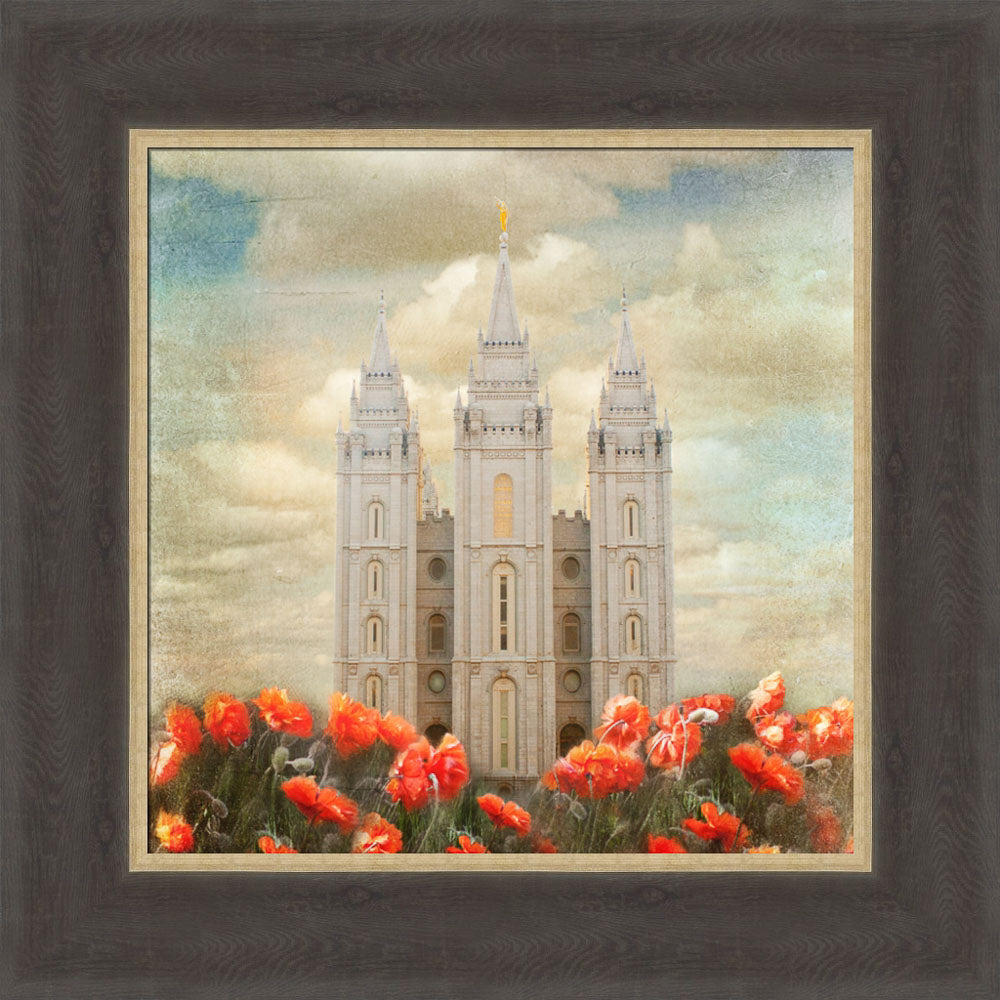 Salt Lake Temple - Joyful Day by Mandy Jane Williams