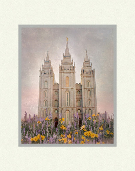 Salt Lake Temple - How Beautiful Upon the Mountains by Mandy Jane Williams