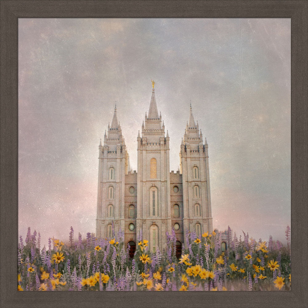 Salt Lake Temple - How Beautiful Upon the Mountains by Mandy Jane Williams