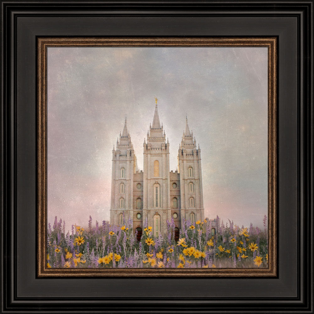 Salt Lake Temple - How Beautiful Upon the Mountains by Mandy Jane Williams