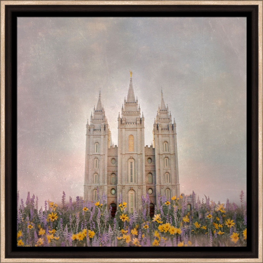 Salt Lake Temple - How Beautiful Upon the Mountains by Mandy Jane Williams