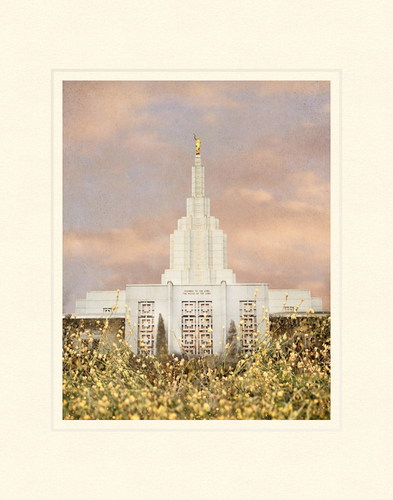 Idaho Falls Temple - Giving Rest by Mandy Jane Williams