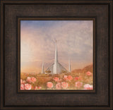 Boise Temple - Roses by Mandy Jane Williams