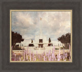 Denver Temple - Peaceful Pondering by Mandy Jane Williams