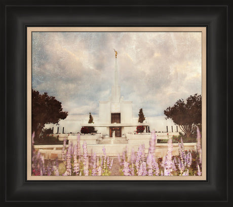 Denver Temple - Peaceful Pondering by Mandy Jane Williams