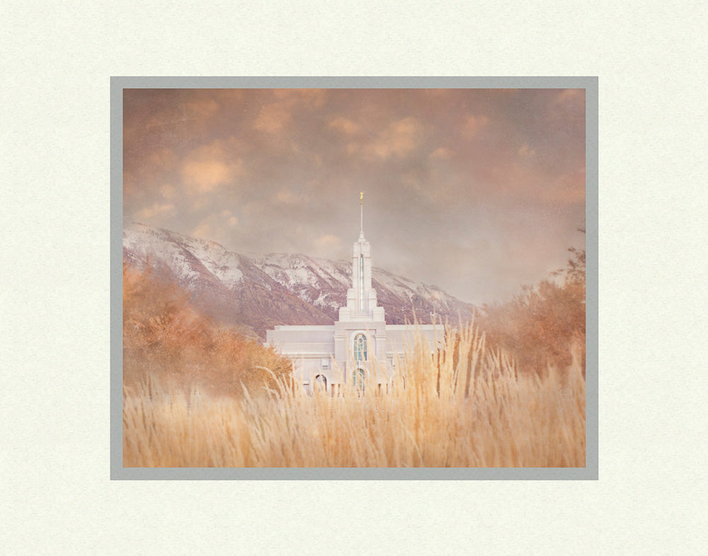 Mount Timpanogos Temple - Stillness by Mandy Jane Williams