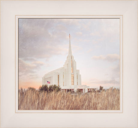 Rexburg Temple - Fruitful Field by Mandy Jane Williams