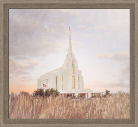 Rexburg Temple - Fruitful Field by Mandy Jane Williams