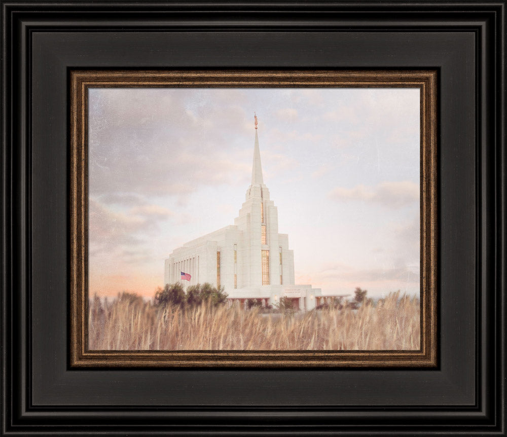 Rexburg Temple - Fruitful Field by Mandy Jane Williams