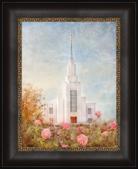 Twin Falls Temple - Autumn Blessings by Mandy Jane Williams