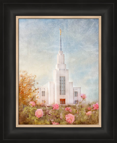 Twin Falls Temple - Autumn Blessings by Mandy Jane Williams