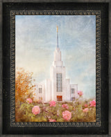 Twin Falls Temple - Autumn Blessings by Mandy Jane Williams