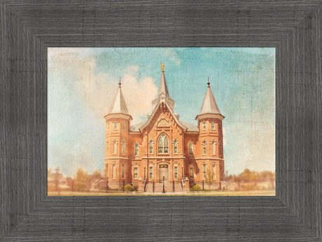 Provo City Center Temple - Blue Antique by Mandy Jane Williams