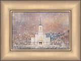 Star Valley Wyoming Temple - Snow by Mandy Jane Williams