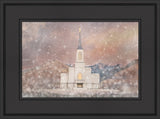 Star Valley Wyoming Temple - Snow by Mandy Jane Williams