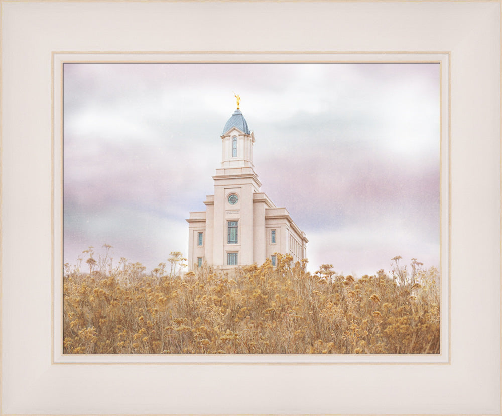 Cedar City Temple - Light On the Hill by Mandy Jane Williams