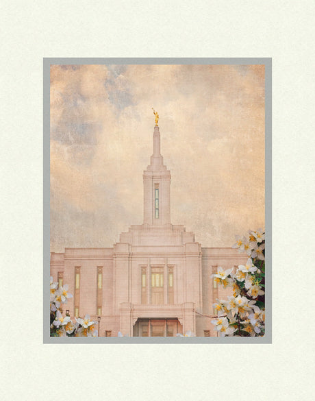 Pocatello Temple - Syringa Flowers by Mandy Jane Williams