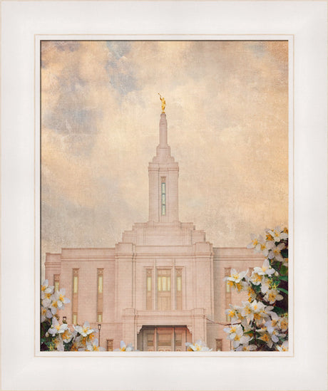 Pocatello Temple - Syringa Flowers by Mandy Jane Williams