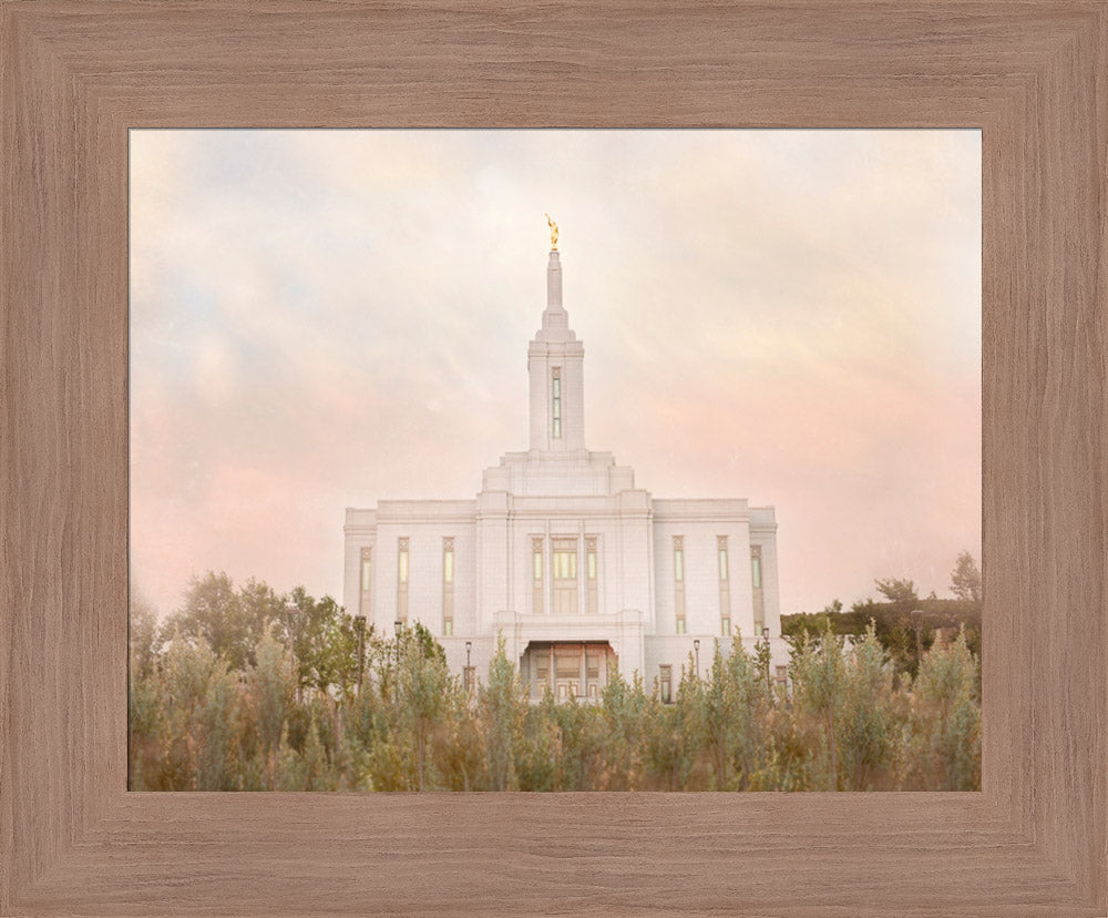 Pocatello Temple - Idaho Sagebrush by Mandy Jane Williams