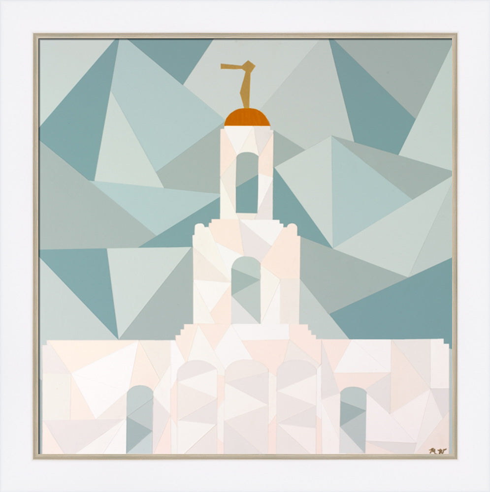 Newport Beach California Temple - Geometric by Madison Wardle