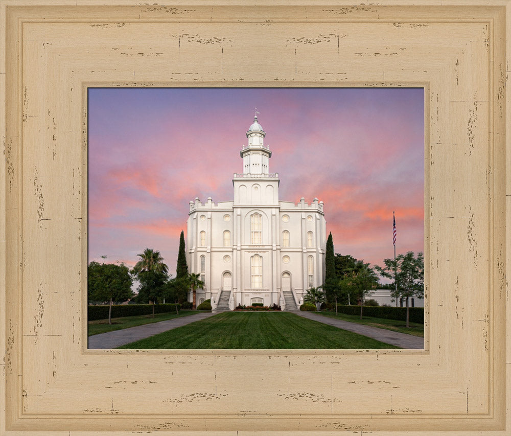 St George Temple - Eventide by Robert A Boyd