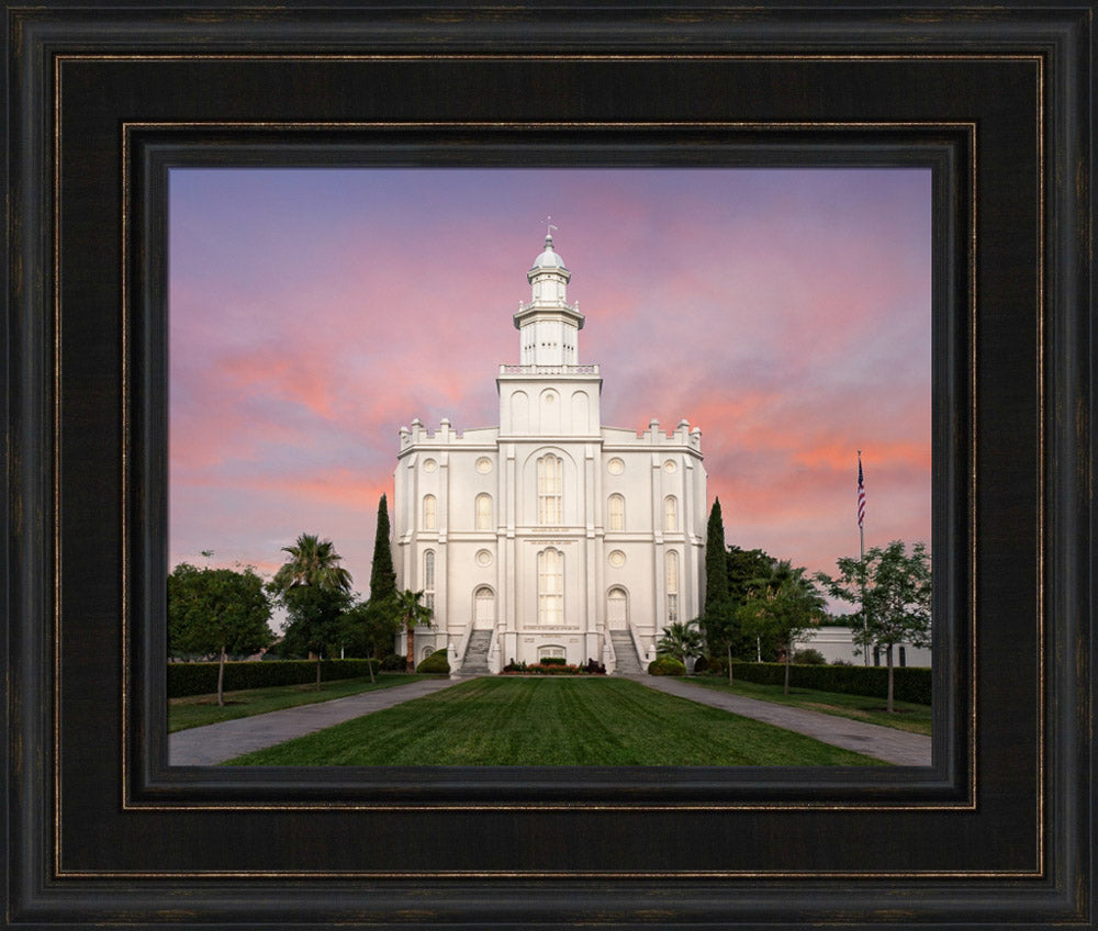 St George Temple - Eventide by Robert A Boyd