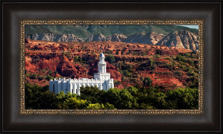 St George Temple - Red Rock by Robert A Boyd